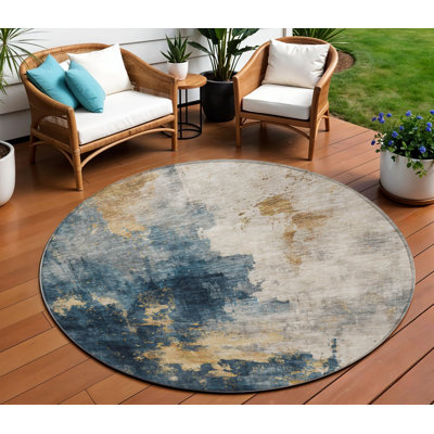 Tapis d'intérieur rond 8 po