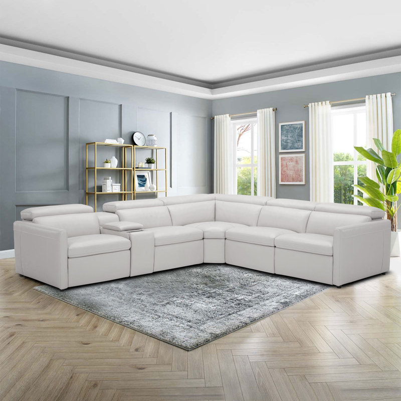 Canapé modulaire rembourré 6 pièces Kurtis