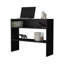 Console Vail en mélamine avec rangement ouvert, noir