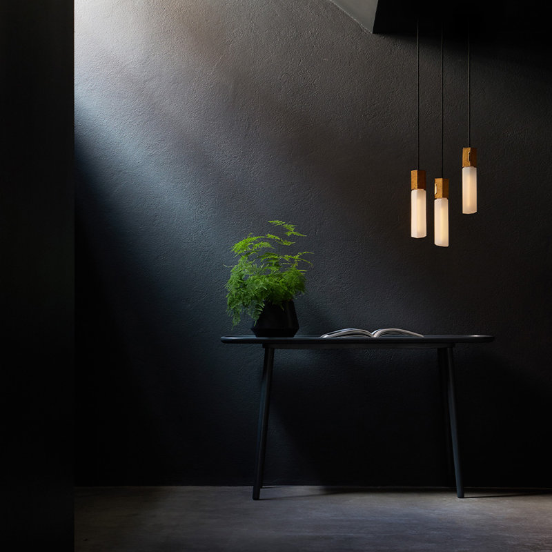 Basalt 3 - Light Pendant, Brass