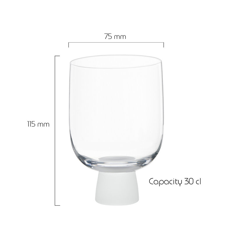 Oslo DOF Tumblers, Clear/Frost