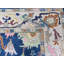 Tapis bleu marine unique de 8 pi 9 po x 12 pi