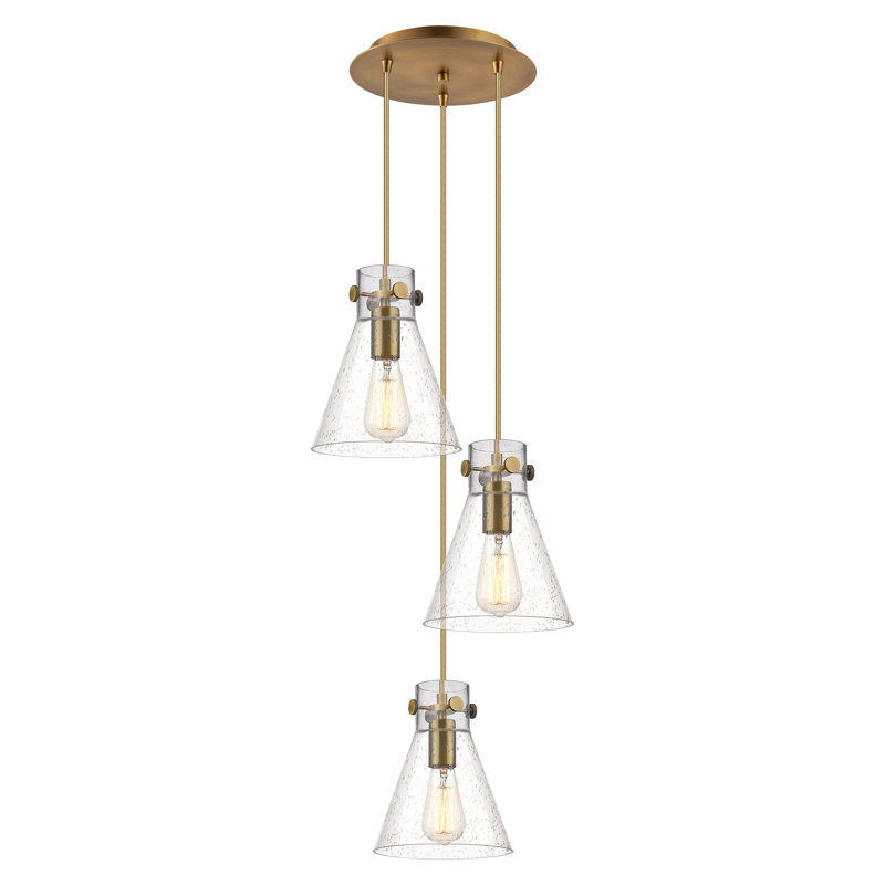 Amrith 3 - Light Pendant, Brushed Brass, Seedy