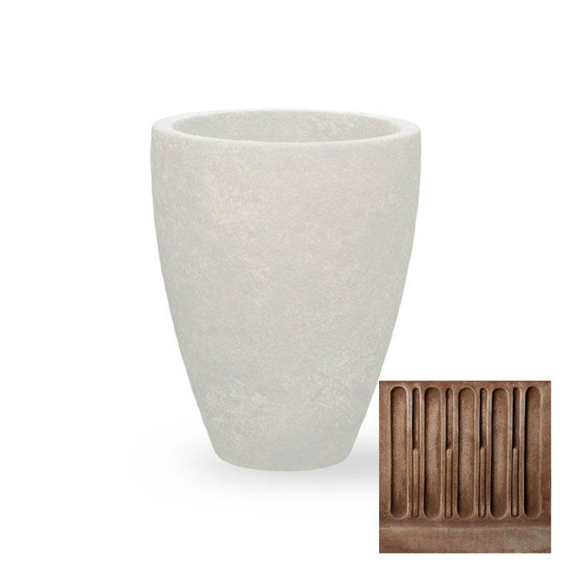 Pot de fleurs en pierre Perkinson, Cuivre bronze