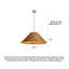Lustre japonais en rotin à hauteur réglable de style Wabi-Sabi-133228094