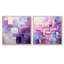 Lilas treillis formes abstraites - formes abstraites carrées collage ensemble de 2-1172228945-1172228942