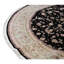 Hand Knotted Area Rug in Black And Taupe