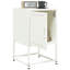 Aujah 36cm W Steel Bedside Table-536426985