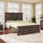 Virginia Wooden Standard Bed with Traditional Tall Headboard-1129052447-1135584936