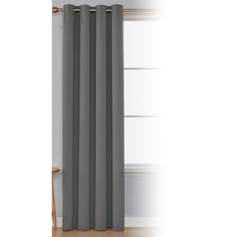 Blackout Curtain Single Panel, Width 168 x Drop 183 cm, Red