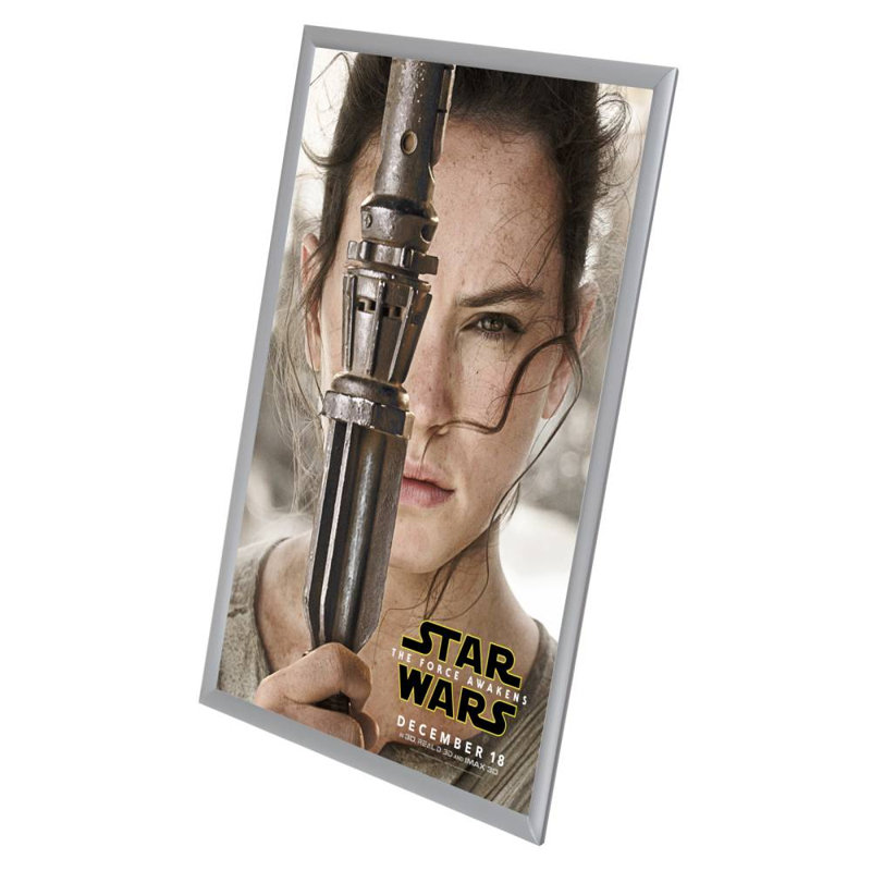 Cadre en aluminium Snapezo Snap Frame, 24 po x 36 po, Argent