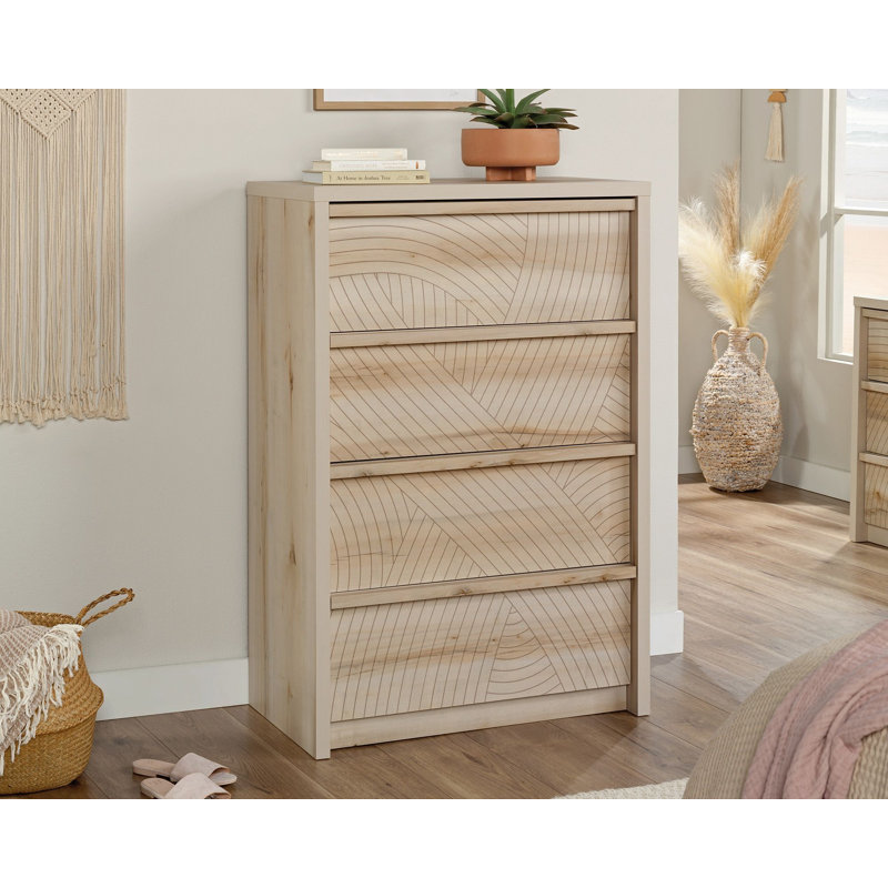 Posner 31.34'' W 4 - Drawer Dresser, Beige