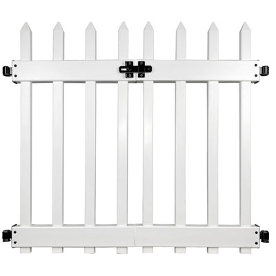 34In H X 40In W White Vinyl Gate
