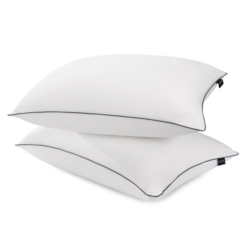 White Medium/Firm Polyester Rectangle Bed Pillow Set