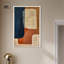 Art mural abstrait bleu et crème II Mid-Century par Art Remedy-104321596-104321605