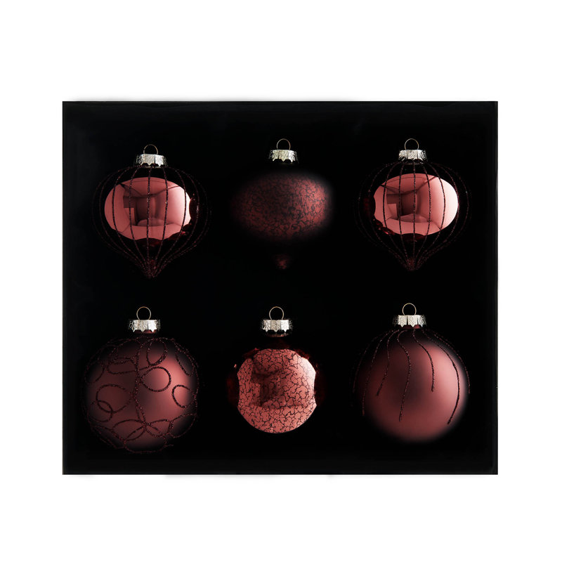 10.8cm Solid Colour Plastic / Acrylic Bauble, Burgundy