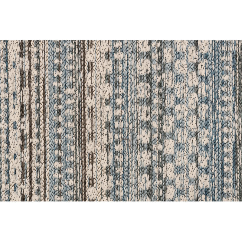 Pennock Striped Indoor / Outdoor Rug, Rectangle 6'7" x 9'6"