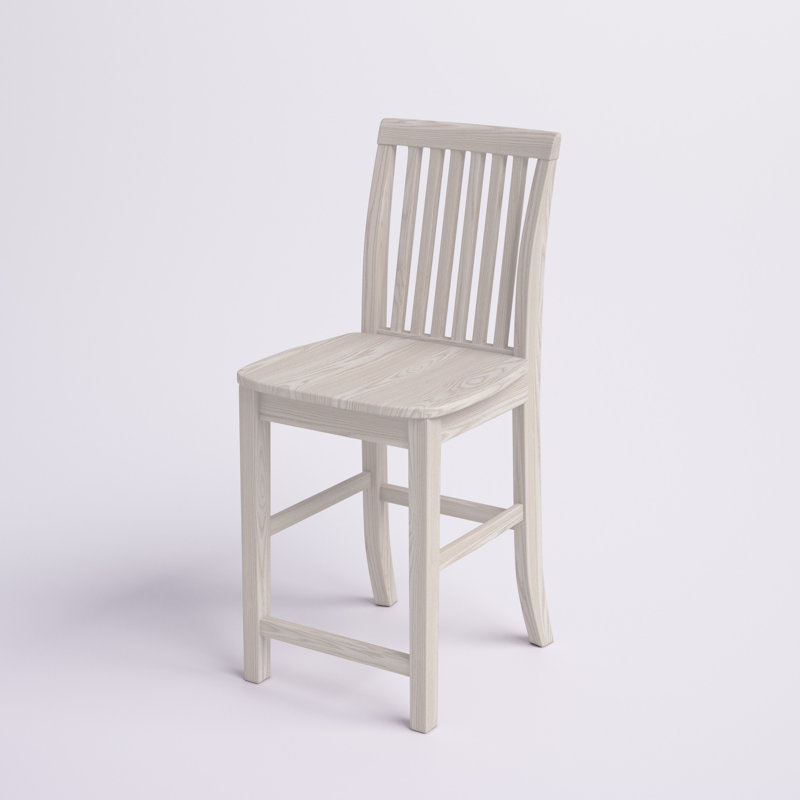 Maner Solid Wood Counter Stool