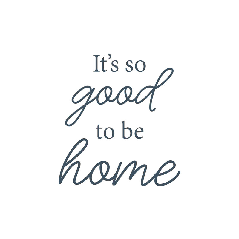 It's It's Good to Be Home 3 - Peinture sur toile tendue, H 20 po x l 20 po
