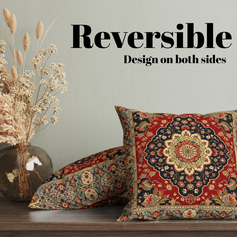 Housse de coussin Azra Eastern Elegance, H 20 po x l 20 po