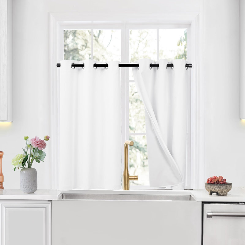Thermal Insulated Room Darkening Grommet Curtain Panels (Set of 4), 52" W x 84" L