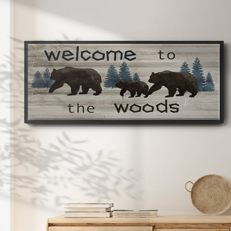 Bears Welcome- Framed Canvas