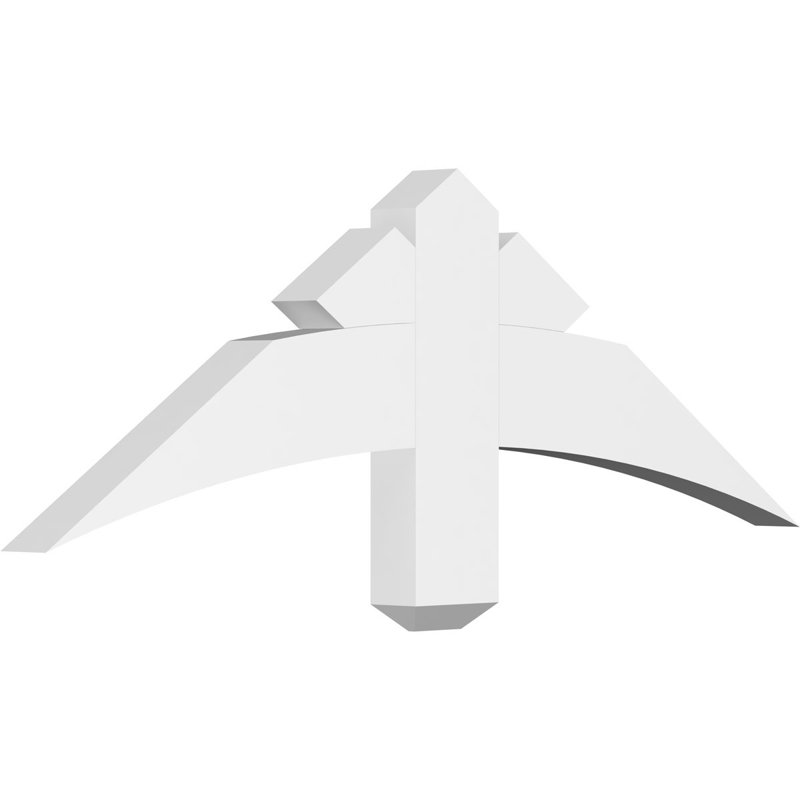 Support de pignon Alberta Alberta, H 12 po x l 36 po (pas: 8/12), P 2 po x F 4 po, PVC