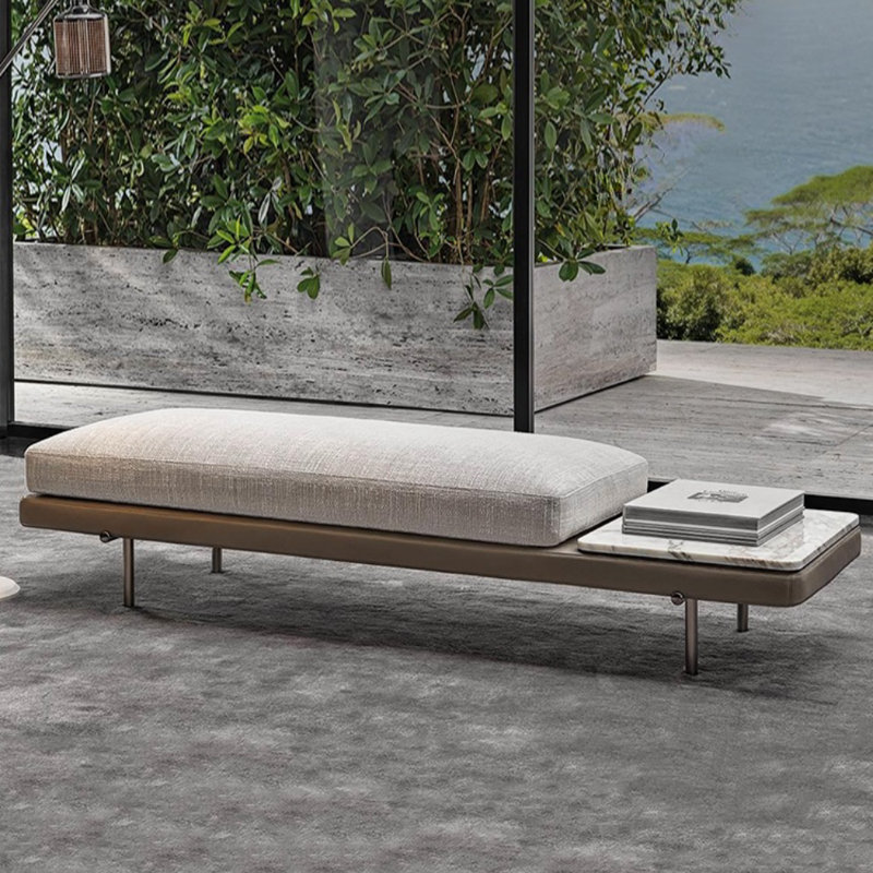 Banc italien simple gris clair de luxe italien