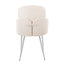 Jaquavia Fabric Upholstered Arm Chair in Cream-911342249-911342254