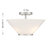 Hashimoto 3-Light Convertible Semi-Flush or Pendant in Satin Nickel-826836606