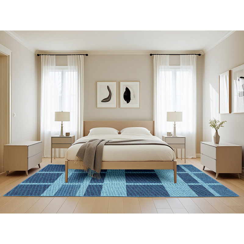 Geometric Indoor Rug, Rectangle 5' x 8'