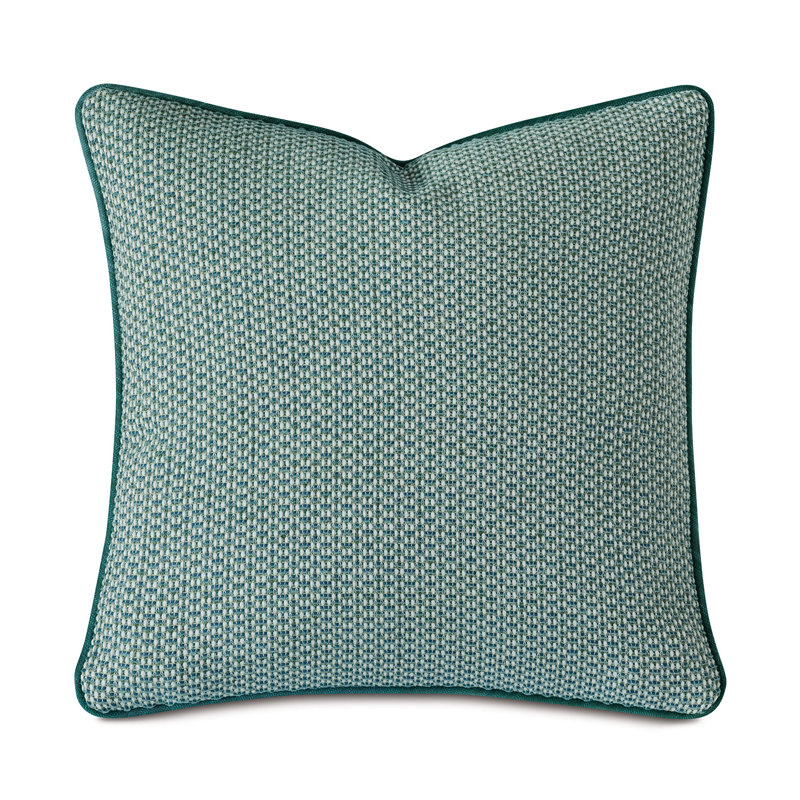 Twin Palms Textured Reversible Throw Pillow