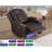 Power Pu-leather Recliner Single Chair With In-arm Storage & Led Base Lights-106485205