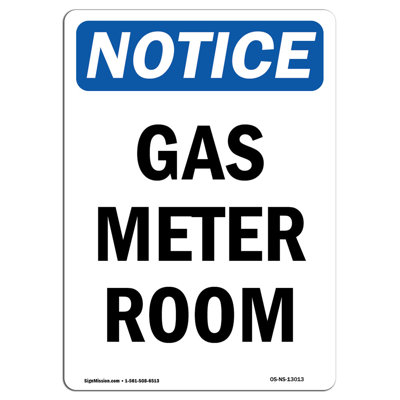 Gas Meter Room Sign