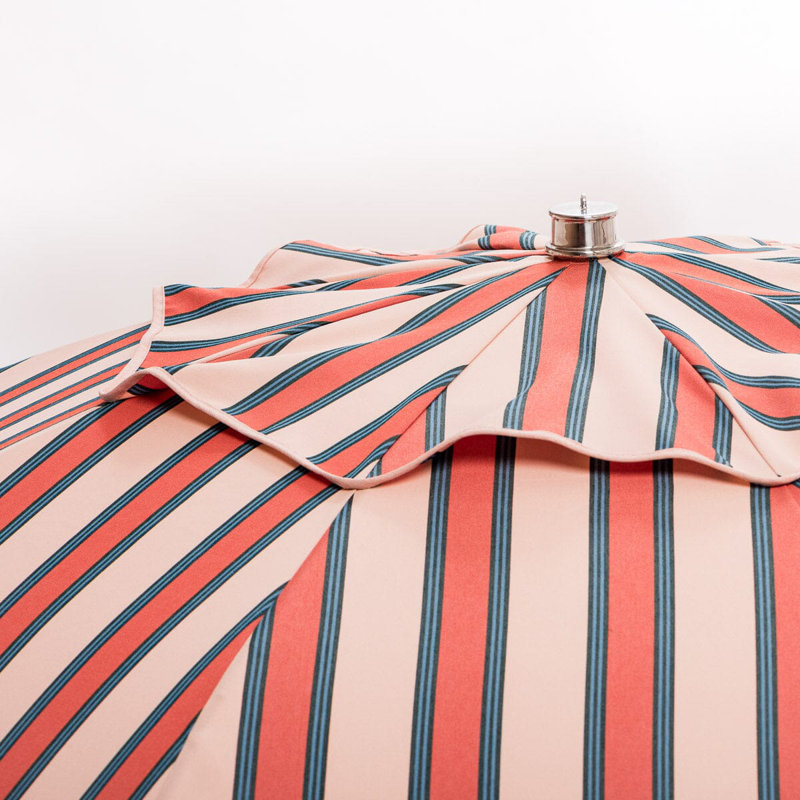 Patio 90'' W Umbrella, Pink/Red Striped