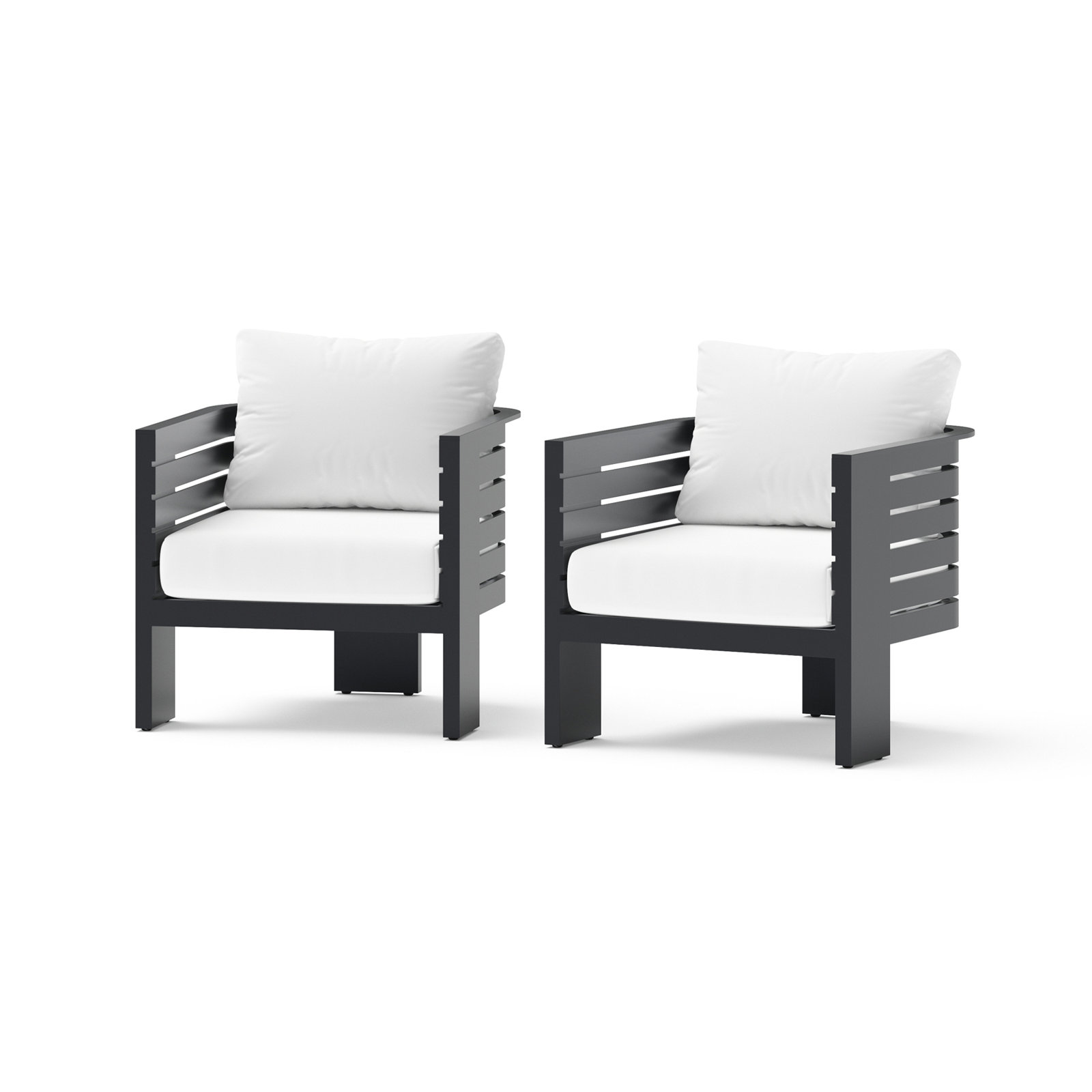 Ari Sunbrella® Patio Lounge Chair, White