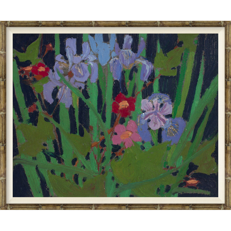 Fleurs sauvages - Peinture sur toile encadrée