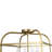 4 - Light Gold Lantern Frame Square Semi Flush Mount