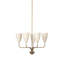 Lodovico Solid Brass 5-Light Chandelier