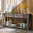 Console Table/Sofa Table with Storage Drawers and Bottom Shelf for Entryway Hallway-373071576