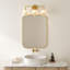 Dimmable Bathroom Wall Light with White Glass Shades-676788468-676788469-676788467