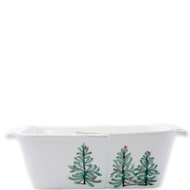 Spode Christmas Tree Loaf Pan, 11.75-inch Baking Dish For Bread