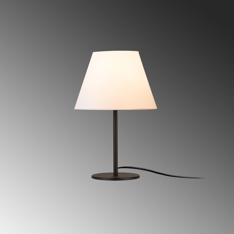 Lampe de table 18,9 po Parish, Noir, Blanc