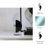 Sleek Modern Decorative Object in Glass and Crystal with Intersecting Semicircles and Metal Sphere on Round Base-1444335759