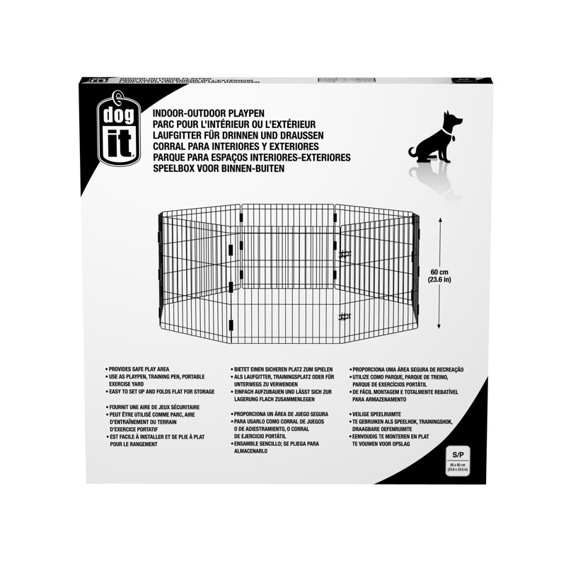 Enclos pour chien d’extérieur d’intérieur dogit