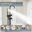 Robinet de baignoire autoportant avec douche à main Robinet de baignoire à fixation au sol en acier inoxydable 304 avec robinet pivotant à 360 ° en céramique CUPC-125121419