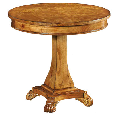 Henry Round Wood Top Dining Table