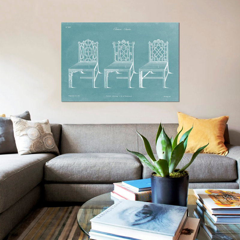 «Design for a Chair I», impression sur toile, H 40 po x l 60 po x P 1,5 po, Toile tendue, Pas de tapis