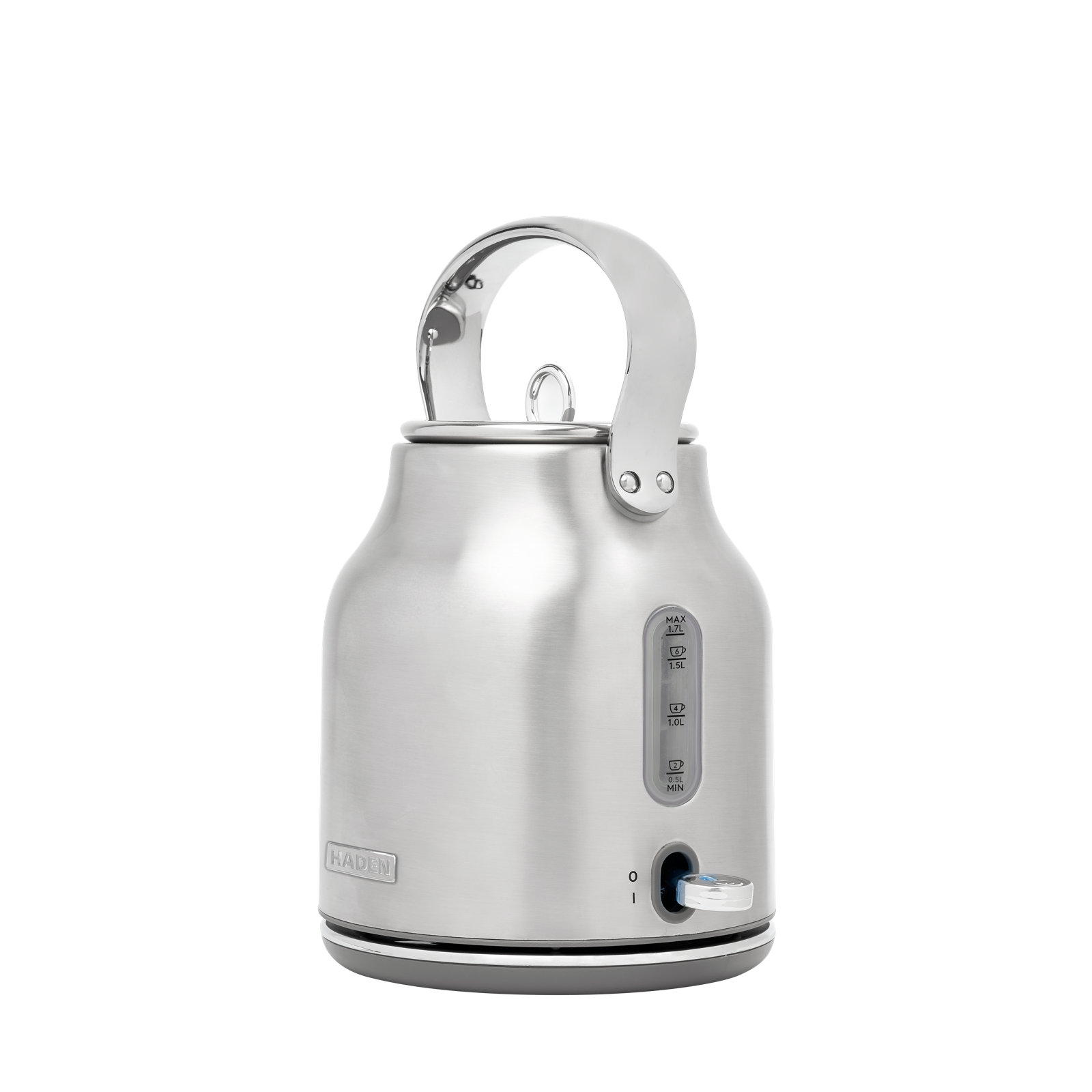 HADEN Heritage 1.7L Stainless Steel Kettle, Stainless Steel/Chrome