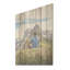 Vue sur la montagne, tranquillité I - montagnes, art sur bois de pin naturel-729089405